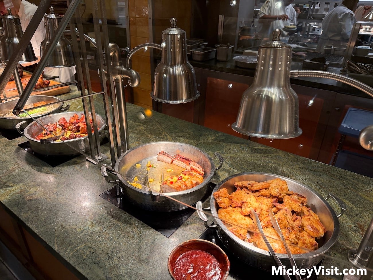 Food in buffet