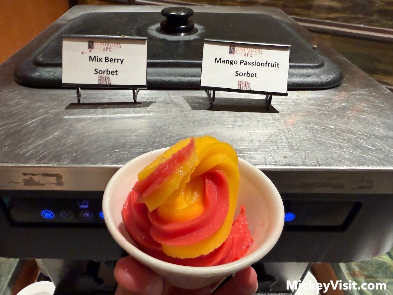 Sorbet in cup