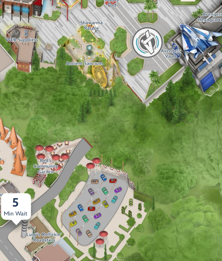 California Adventure map