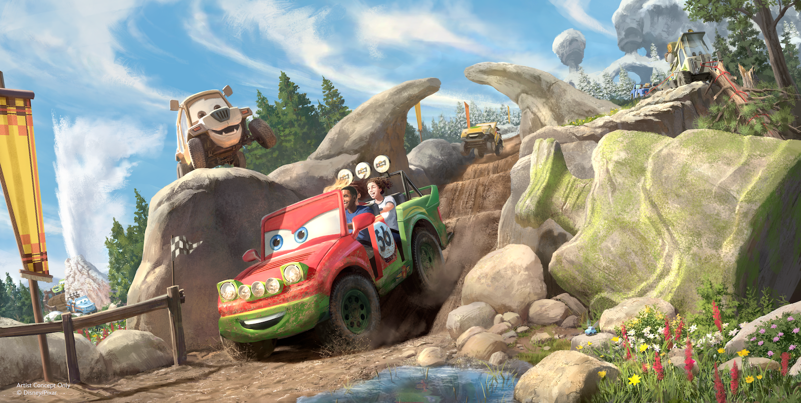 Cars Ridge Run Rally concept art