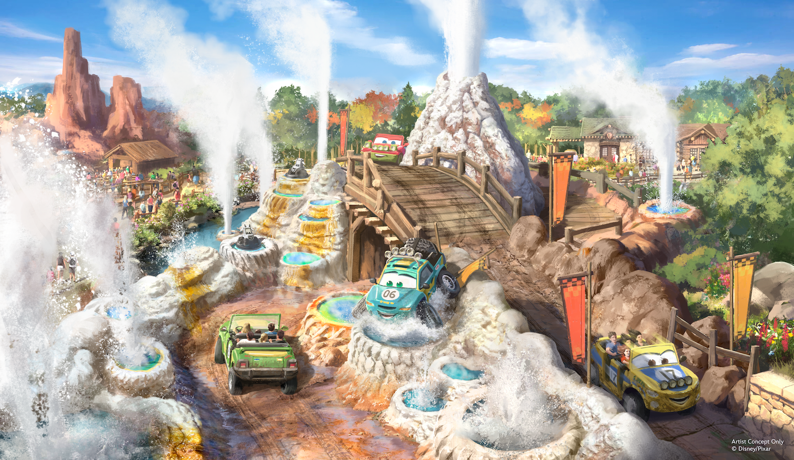 Cars Ridge Run Rally concept art