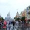 Main Street USA at Magic Kingdom in rain