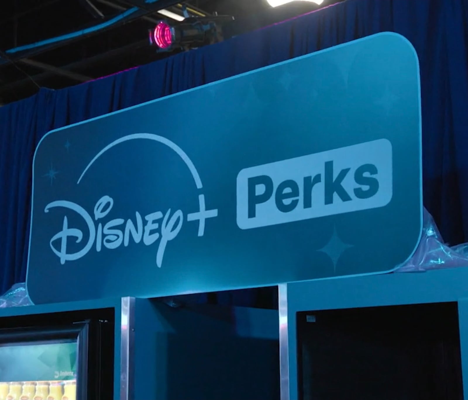 Disney+ Perks sign