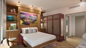 Lakeshore Lodge Encanto room concept art