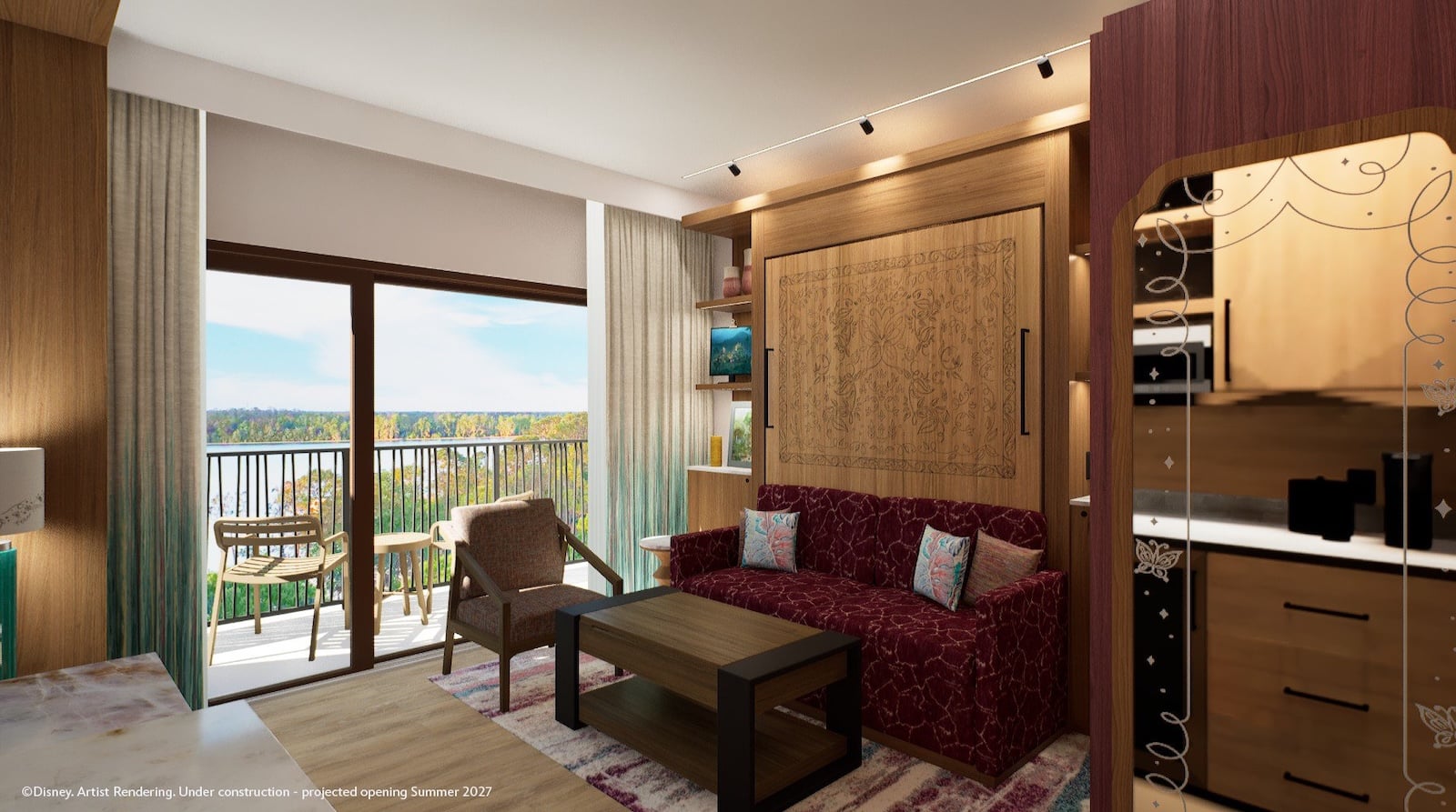 Lakeshore Lodge Encanto room concept art