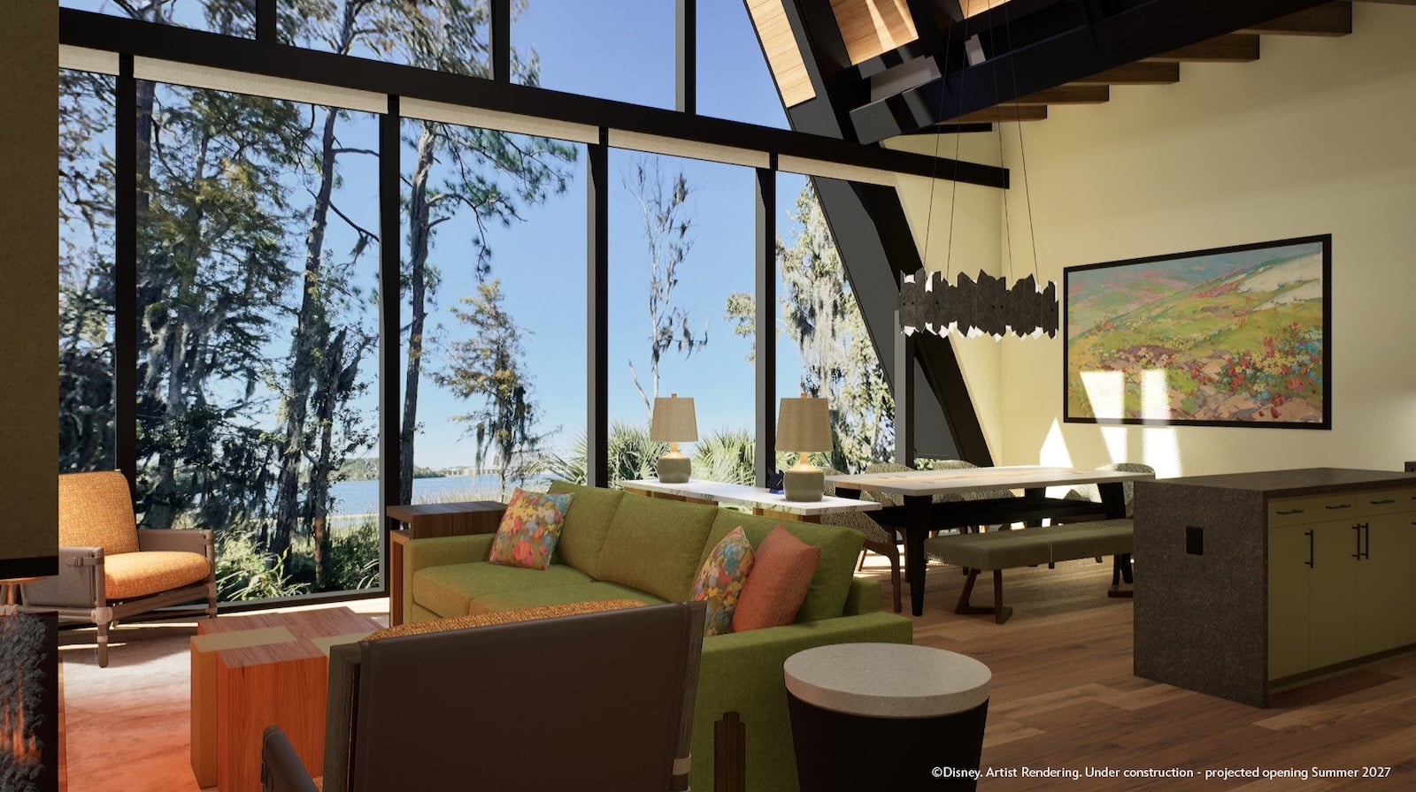 Lakeshore Lodge Lake House concept art