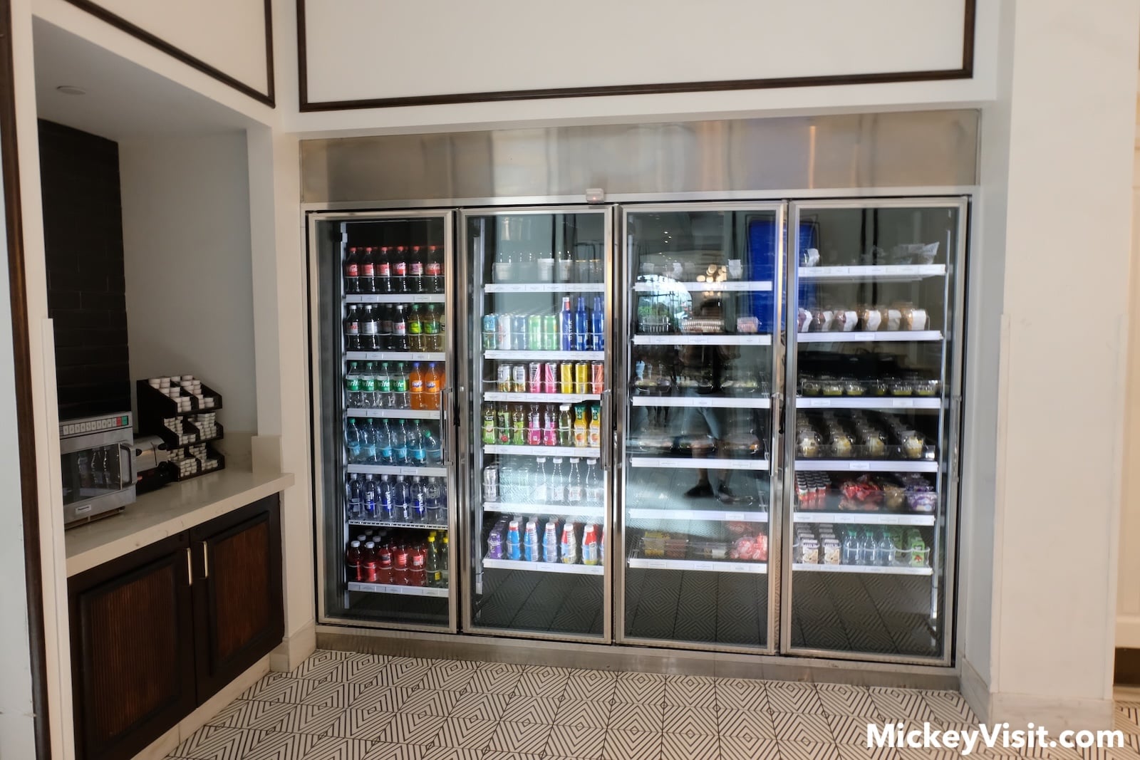Grab & go snacks in fridge