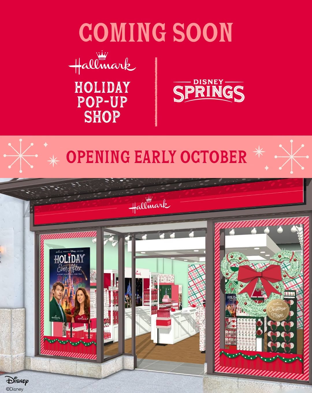 Hallmark Holiday Pop-Up Shop exterior rendering