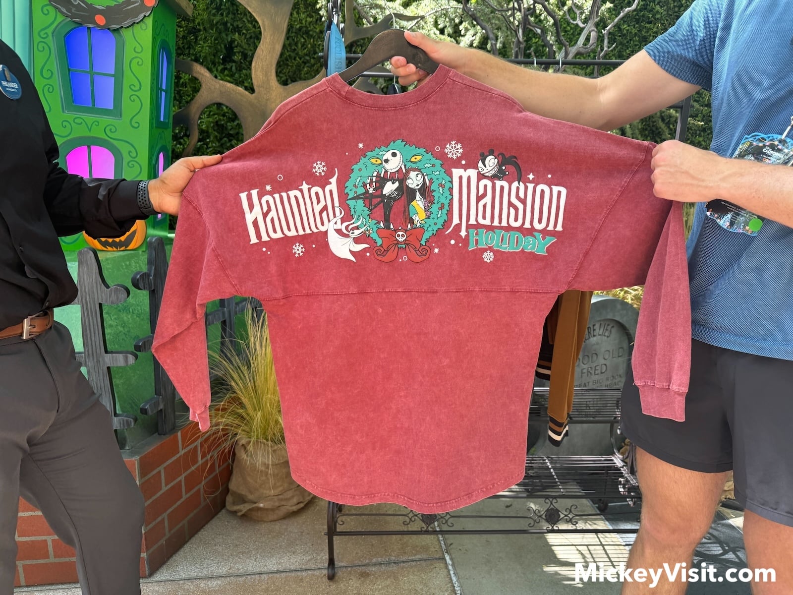 Haunted Mansion Holiday Spirit Jersey with Jack and Sally