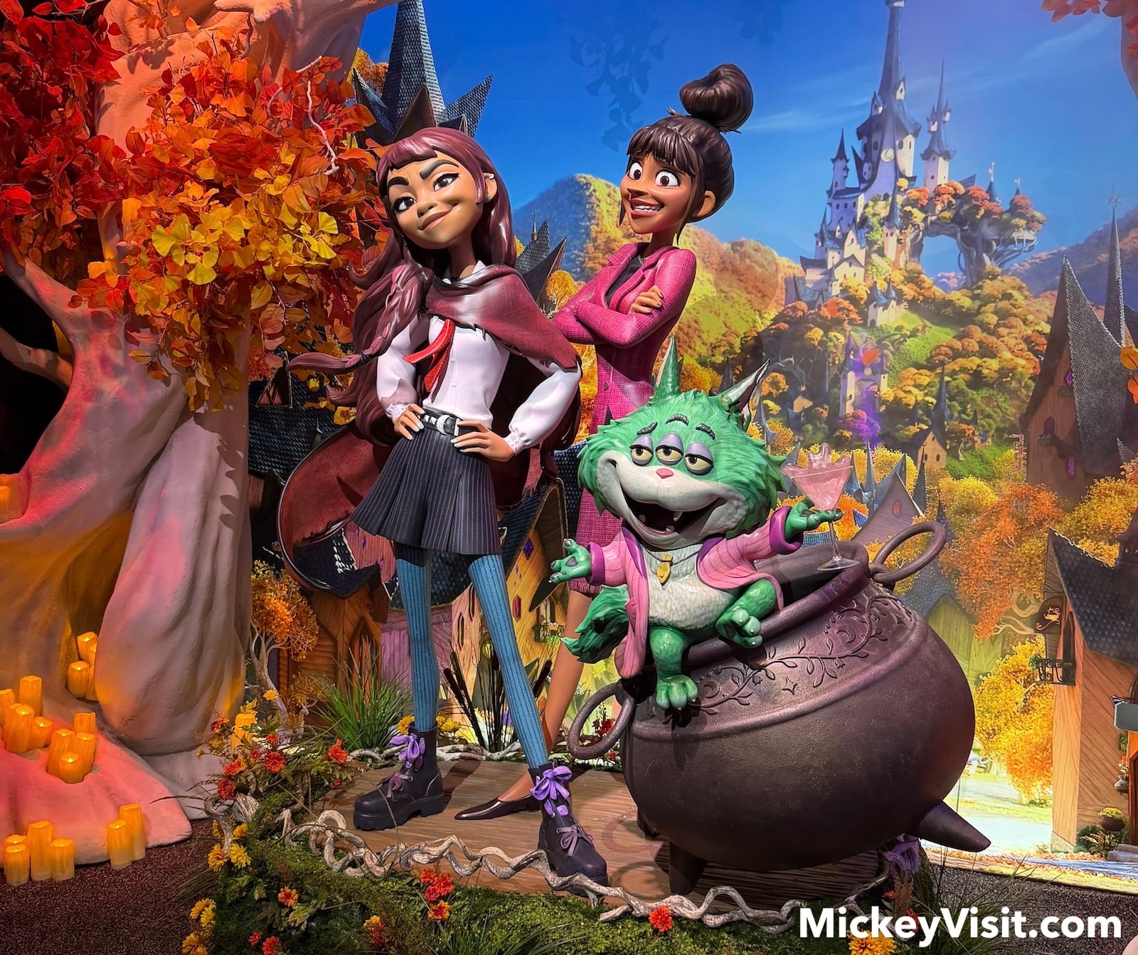 Characters from Hexed sculptures