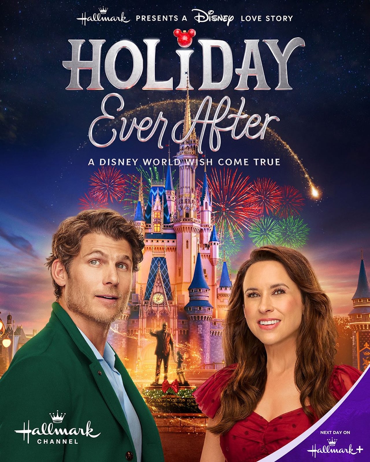 Hallmark Disney world Christmas movie poster