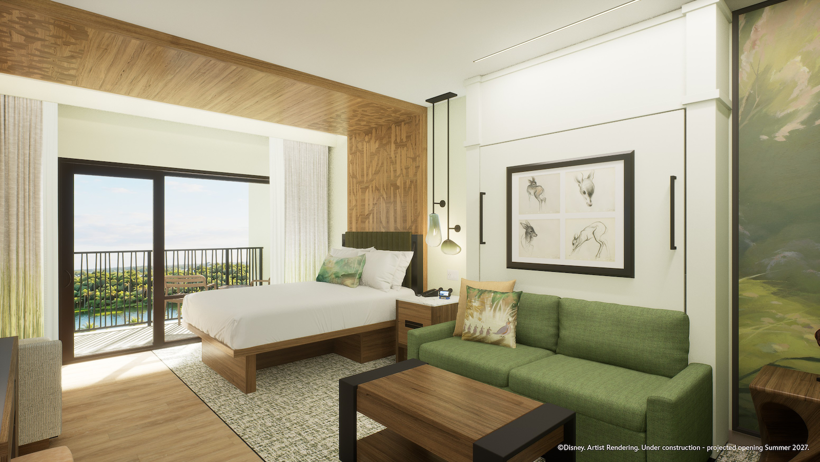 Lakeshore Lodge Bambi room concept art