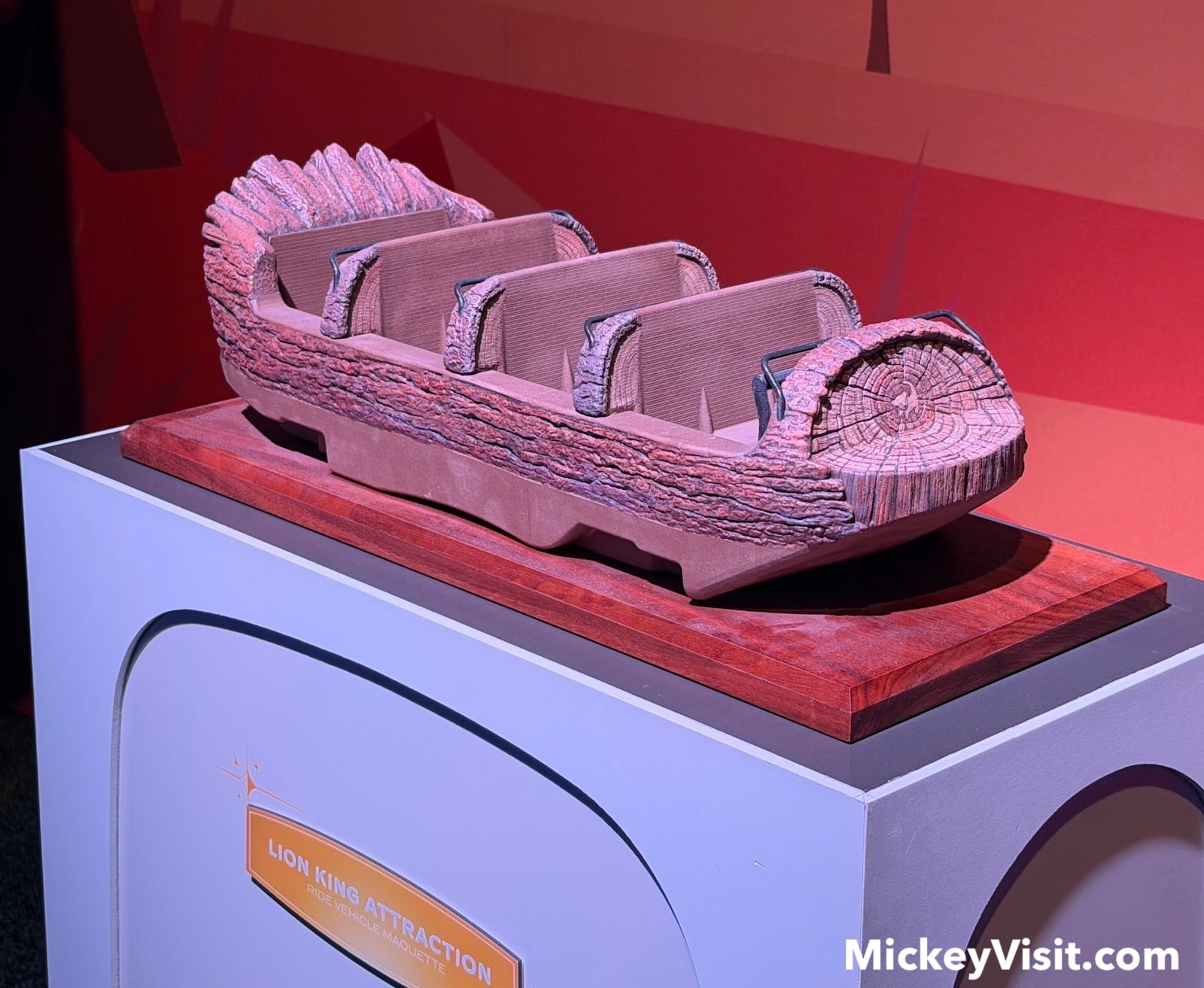 Lion King log ride vehicle model