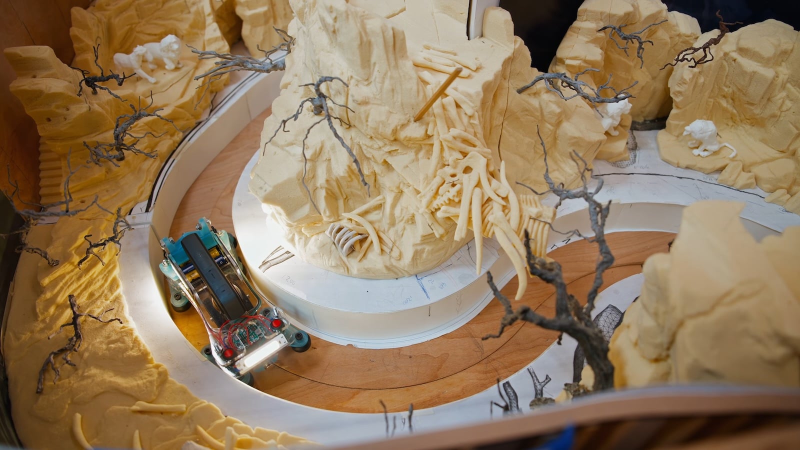 Lion King log flume scale model
