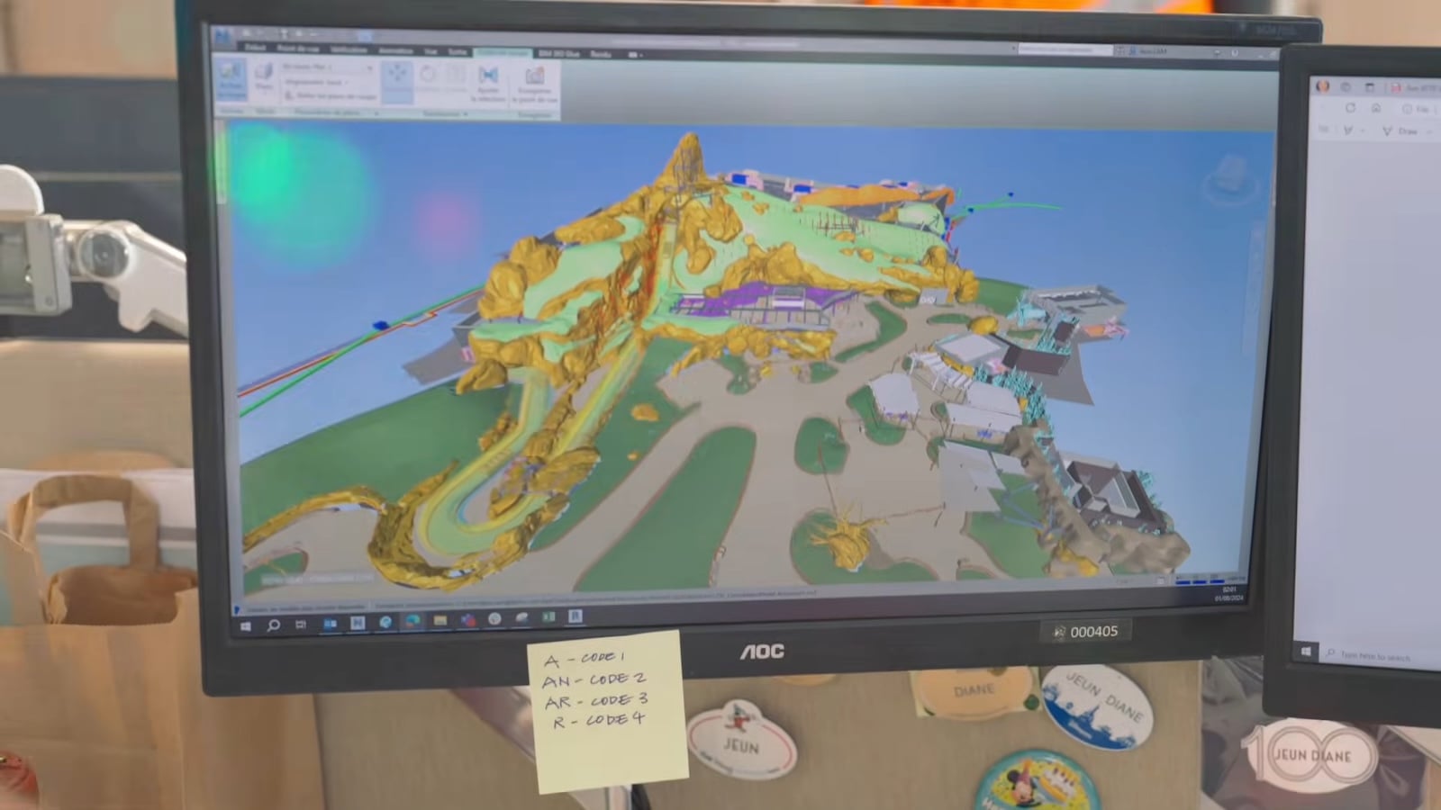 Lion King log ride concept art of Pride Rock