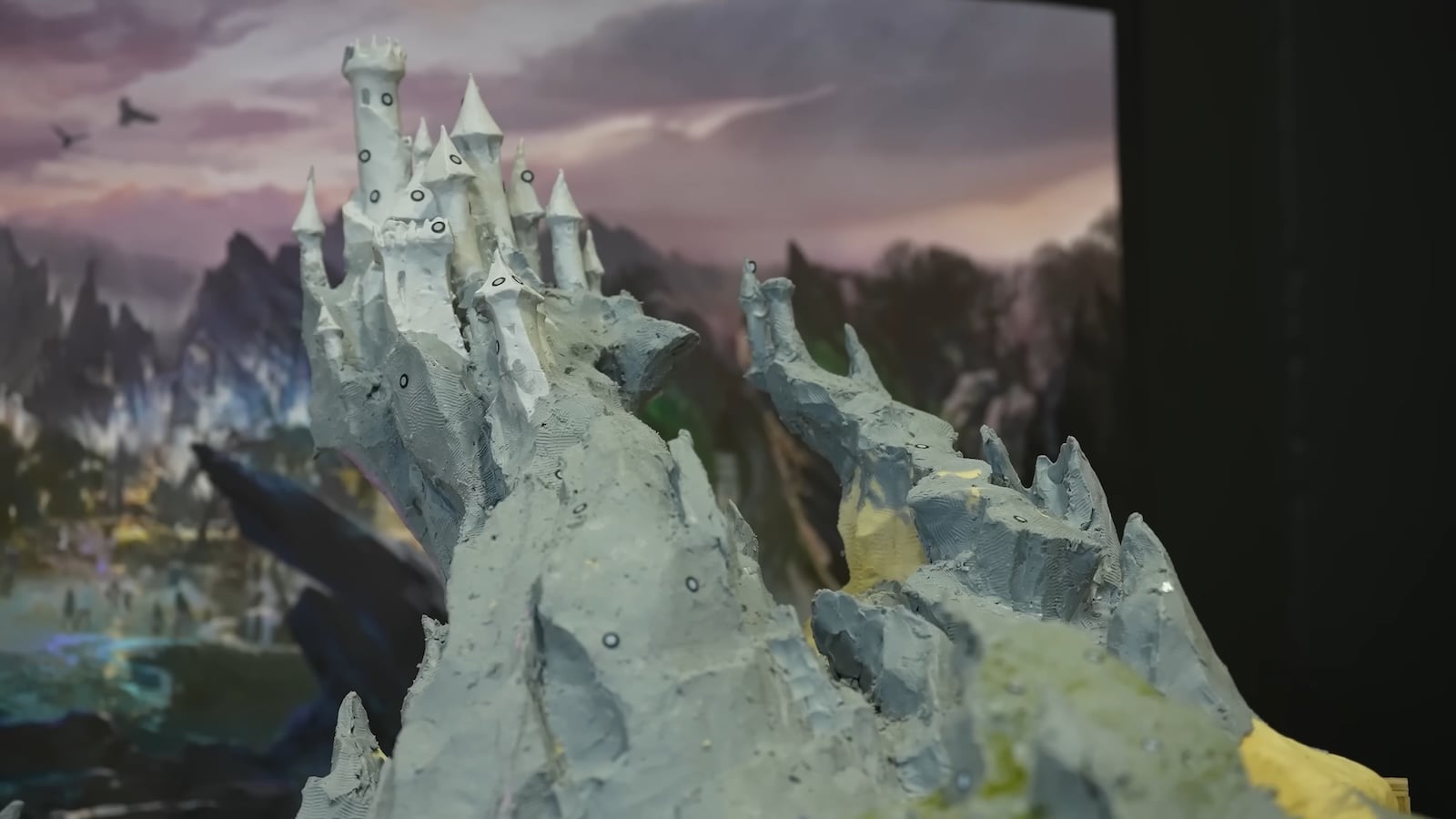 Maleficent roller coaster model