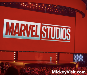 Kevin Feige on stage