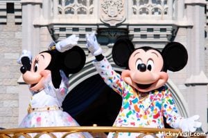 Minnie Mouse and Mickey Mouse