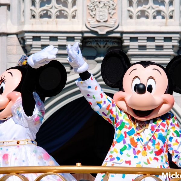 Minnie Mouse and Mickey Mouse