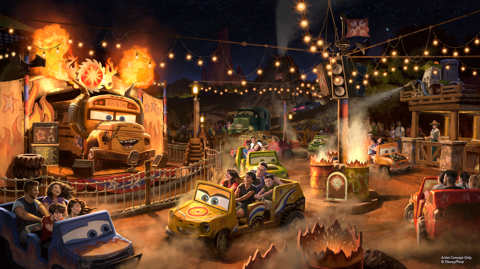 Miss Fritter's Daredevil Spin-Along concept art
