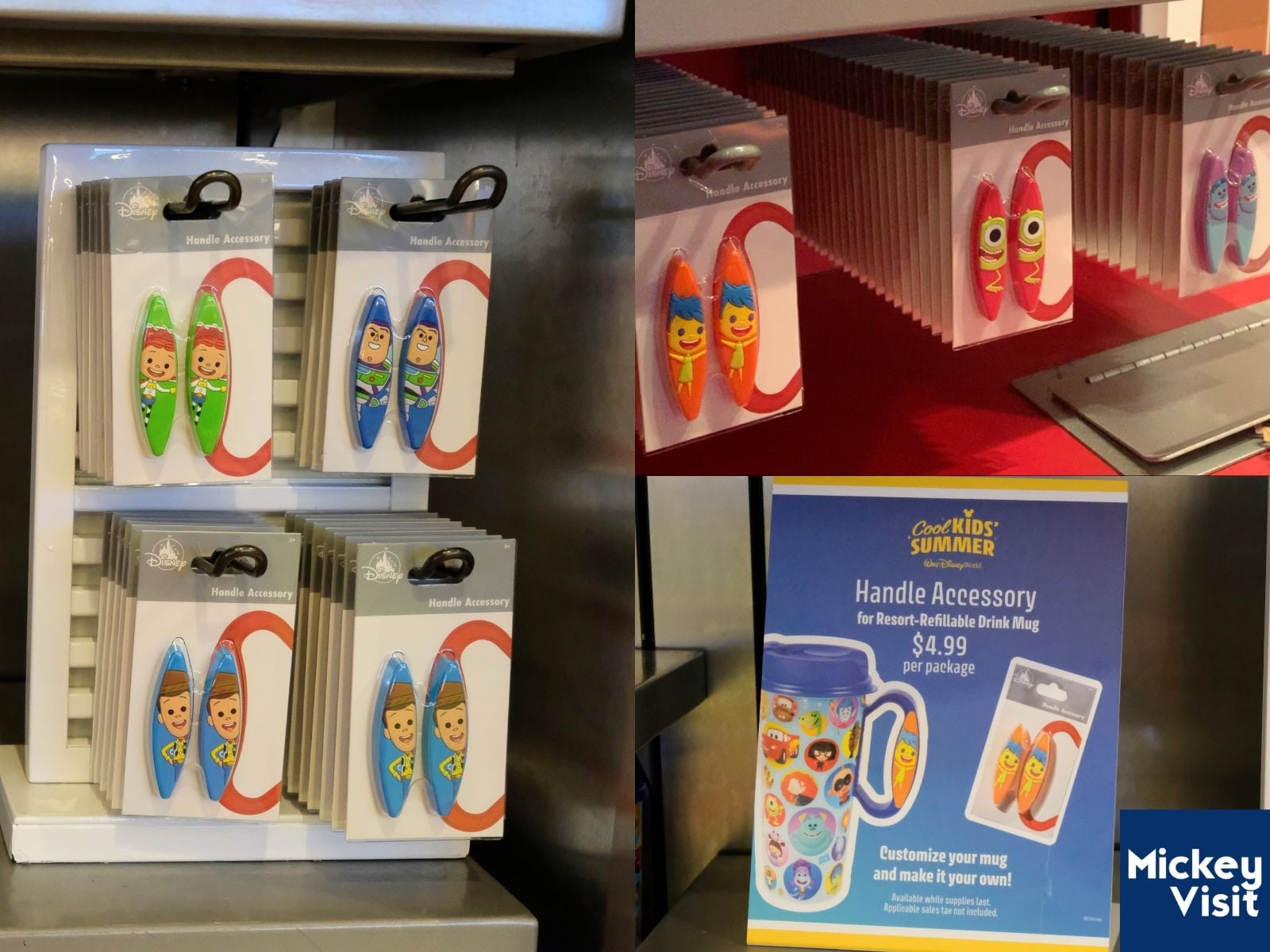 Refillable mug handles