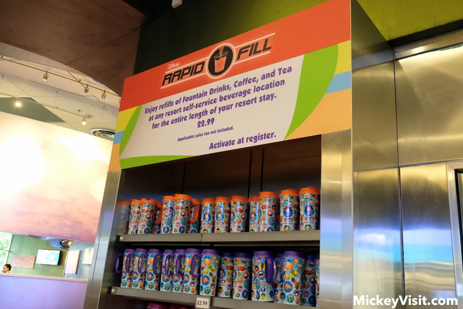Pixar refillable mugs