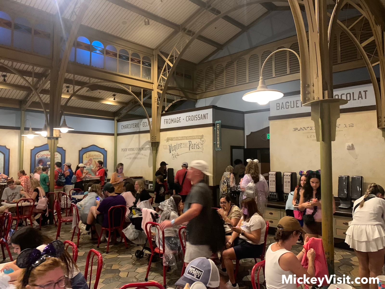 Crowded seating area