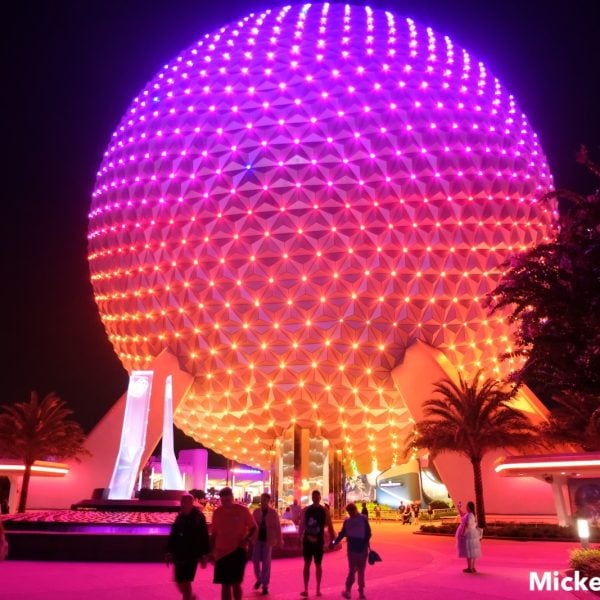 Spaceship Earth at night - Disney After Hours at EPCOT