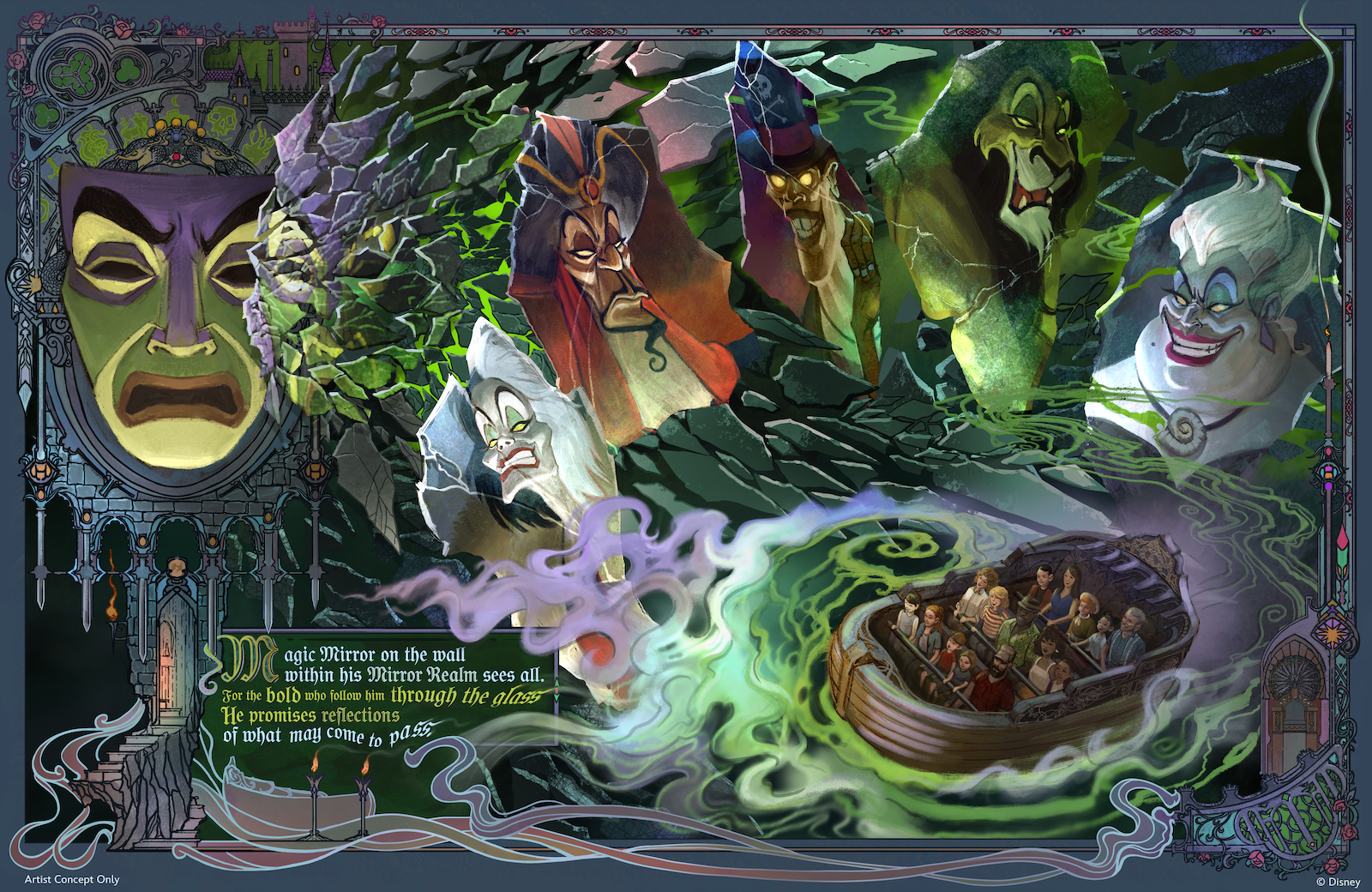 Villains land artowkr