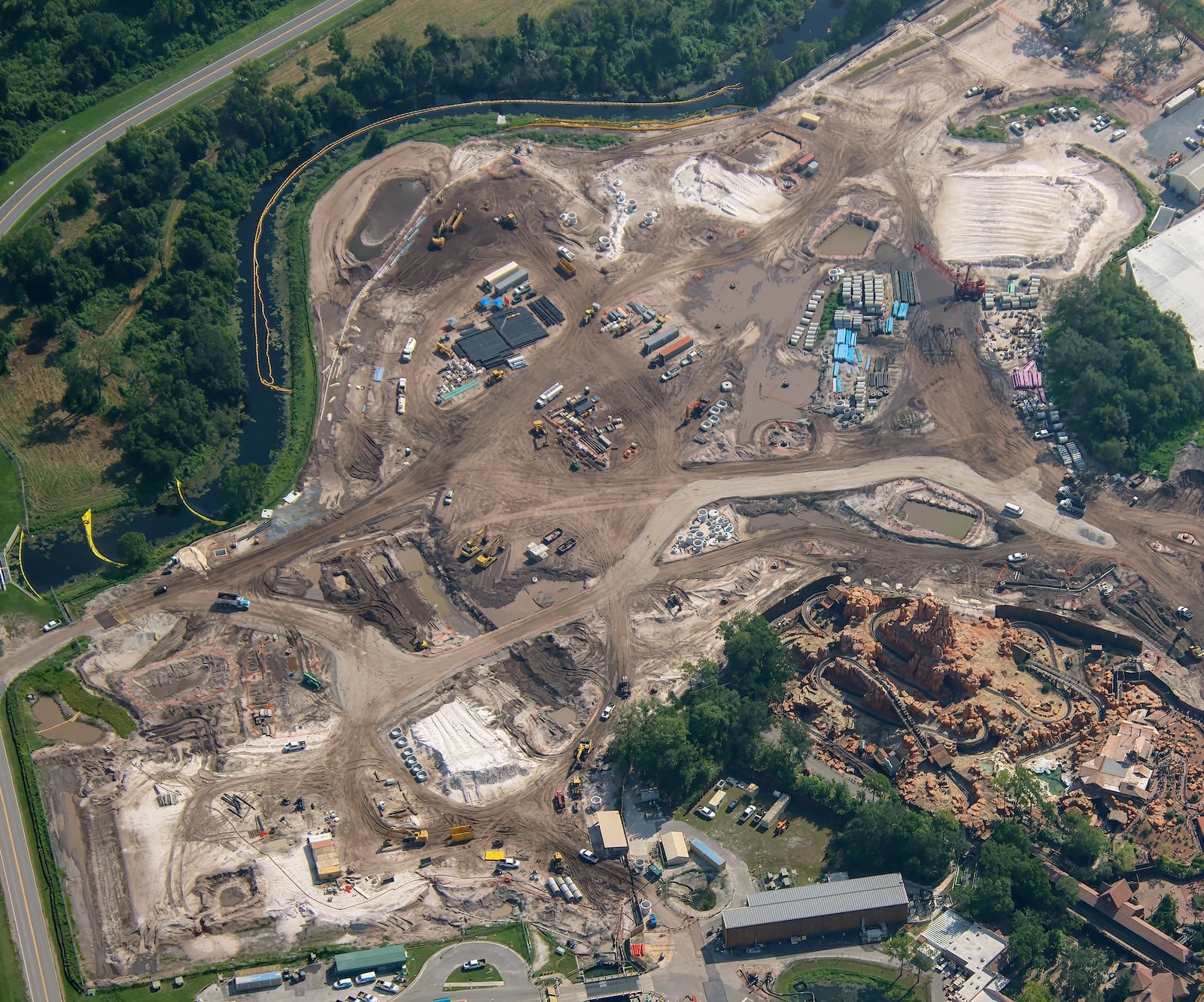 Villains Land construction site
