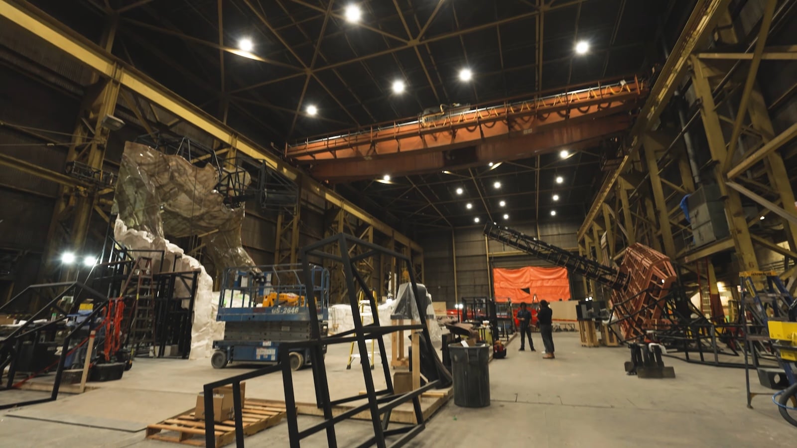 Avengers ride construction interior