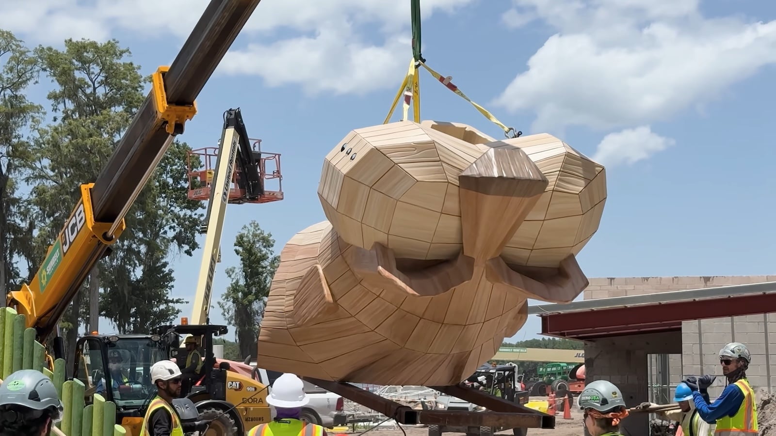 Giant otter sculpture