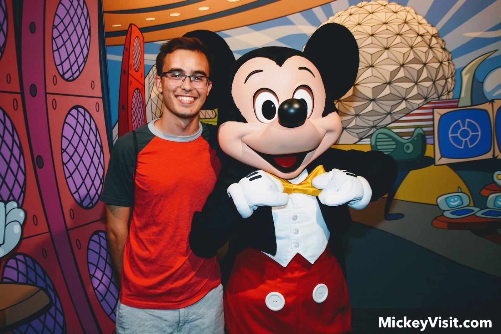 Mickey Mouse character photo op