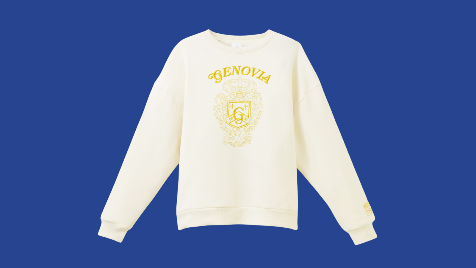 White Genovia pullover sweatshirt
