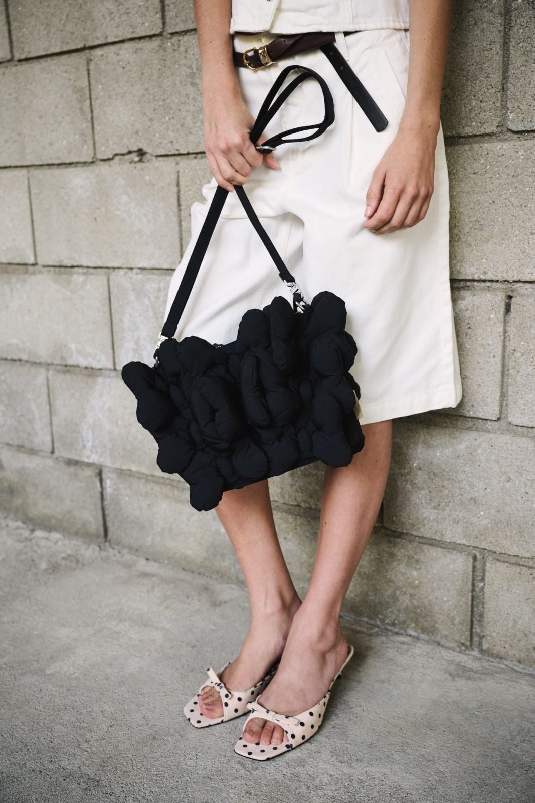 Black Minnie Mouse bow bag