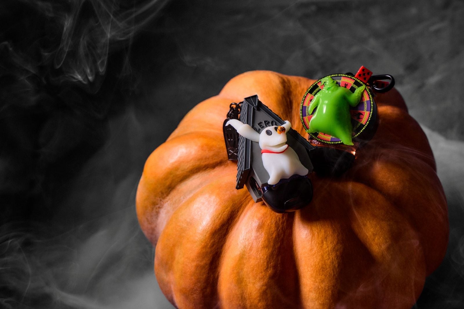 Oogie Boogie and Zero keychain