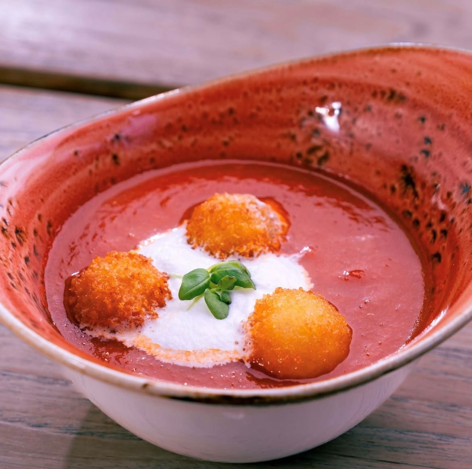 Tomato Basil Soup at Magic Key Terrace