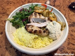 Chicken, shrimp, rice