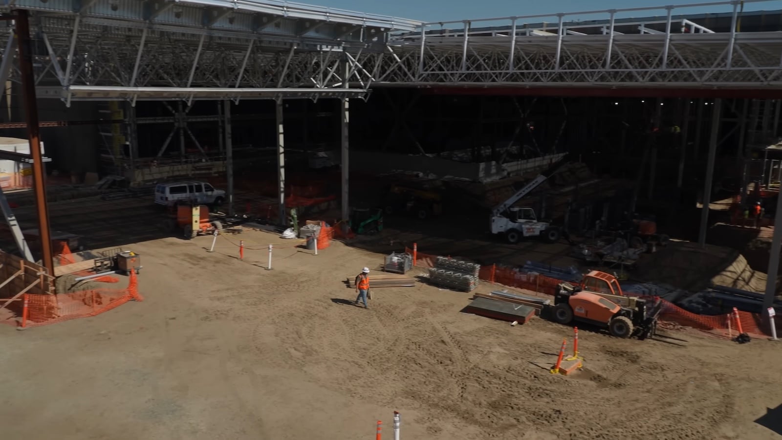 Exterior construction site