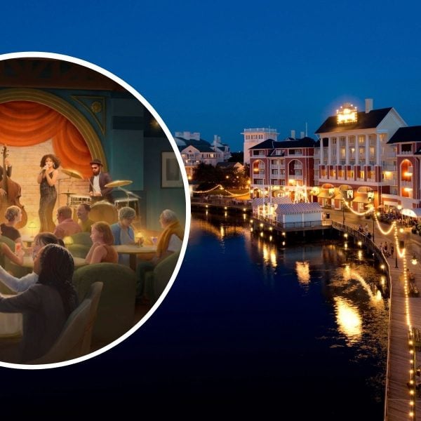 BoardWalk waterfront promenade and art of live band at lounge