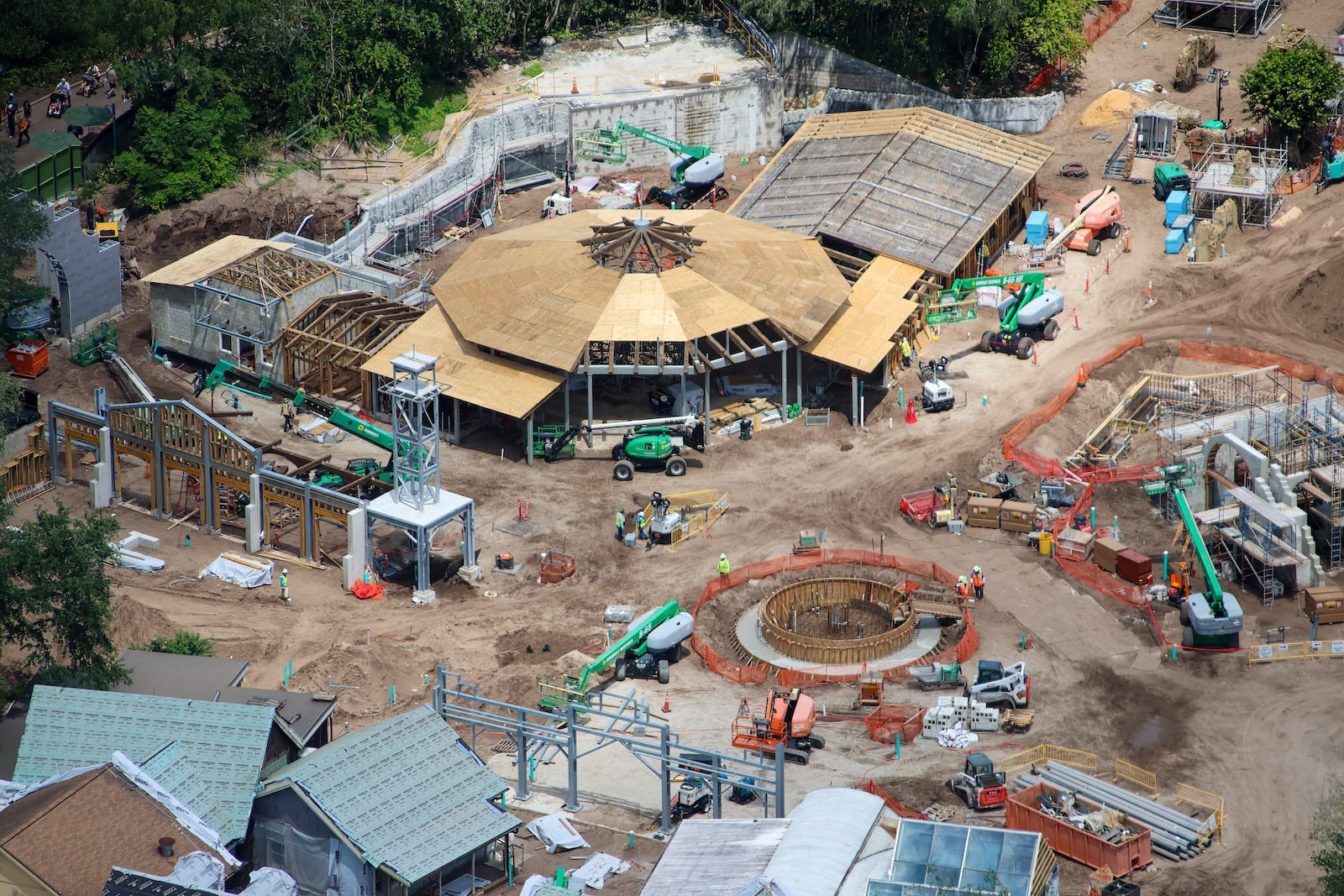 Carousel construction site