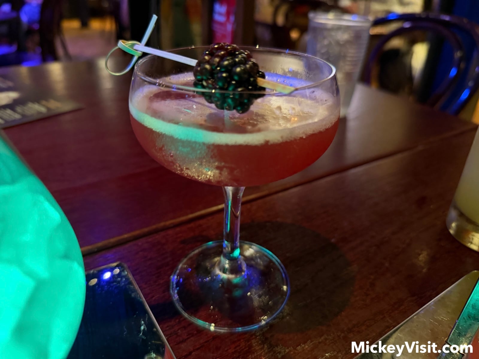 Drink with blackberry
