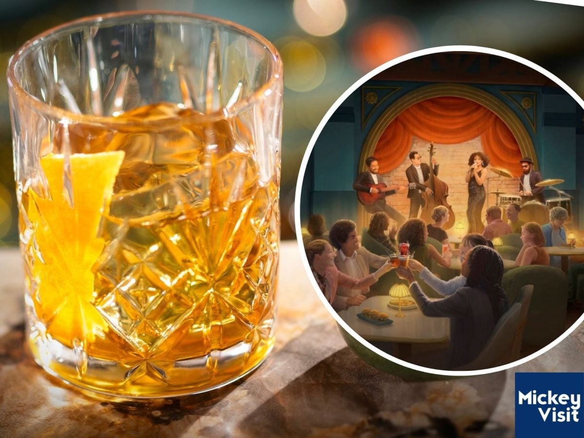 Drink and concept art of lounge singer