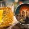 Drink and concept art of lounge singer