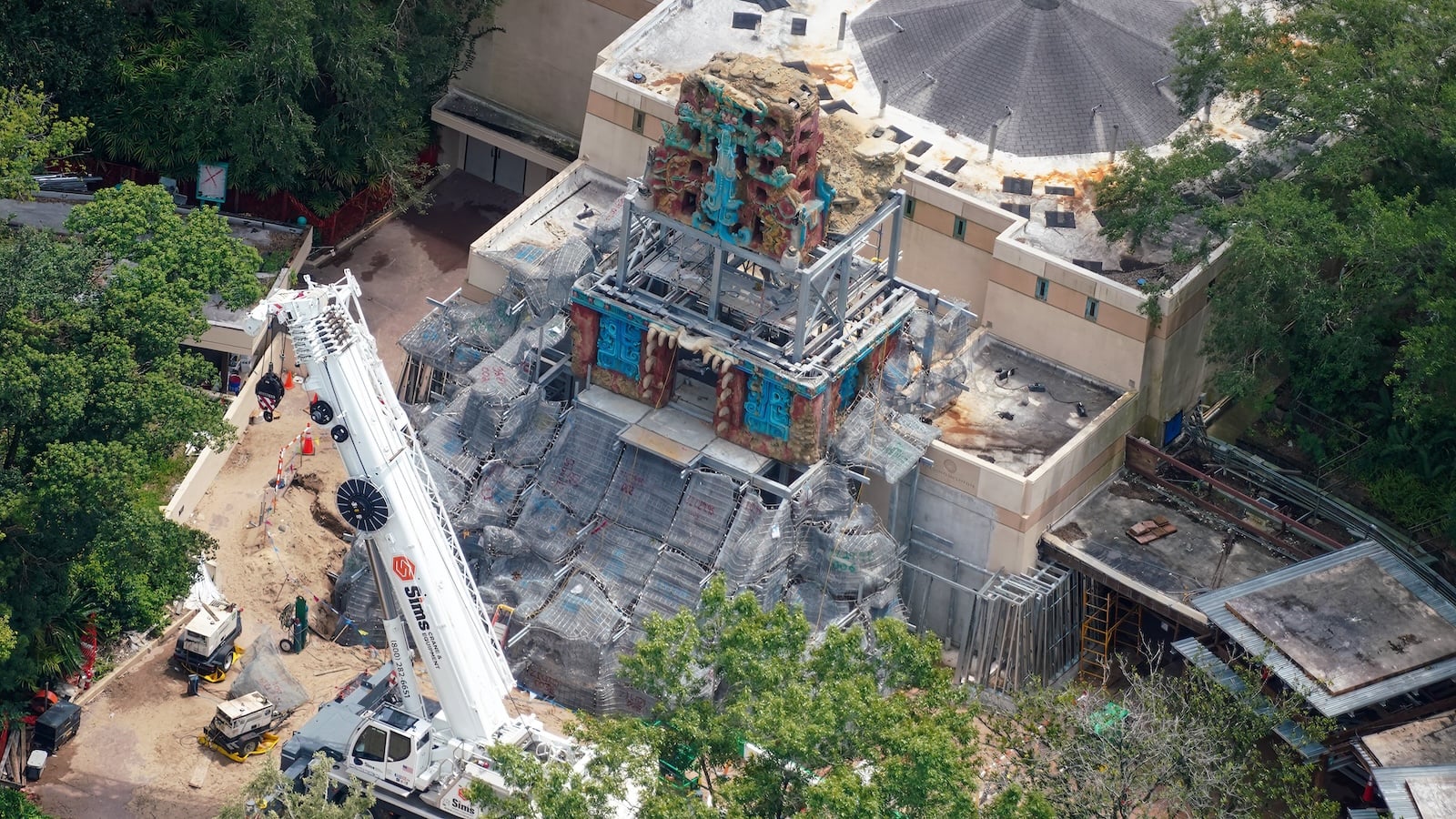 Indiana Jones pyramid construction site