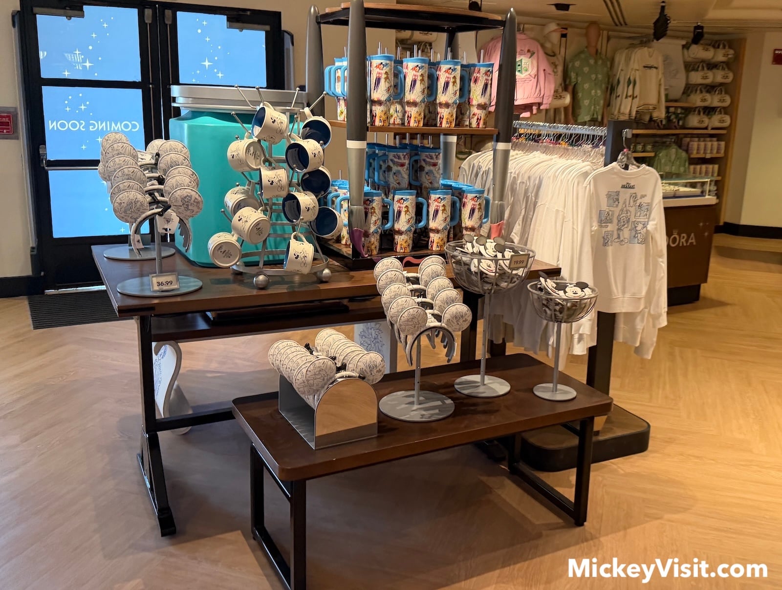 Disney merchandise display