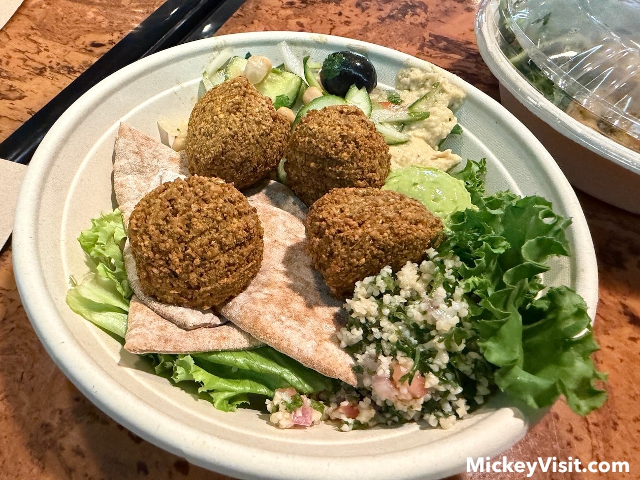 Falafel and salad