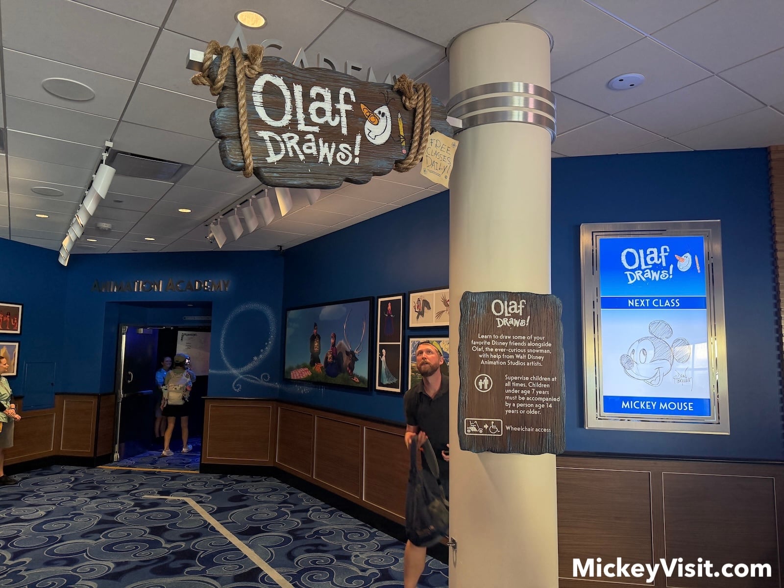 Olaf Draws entrance sign