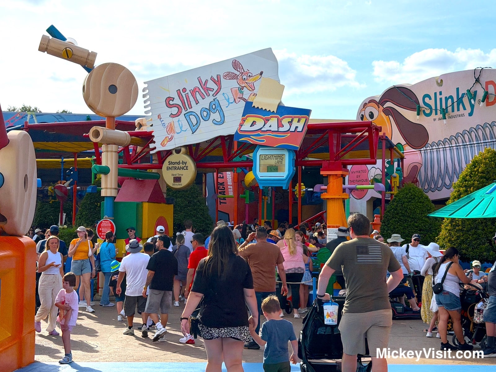 Hollywood Studios Slinky Dog Dash entance
