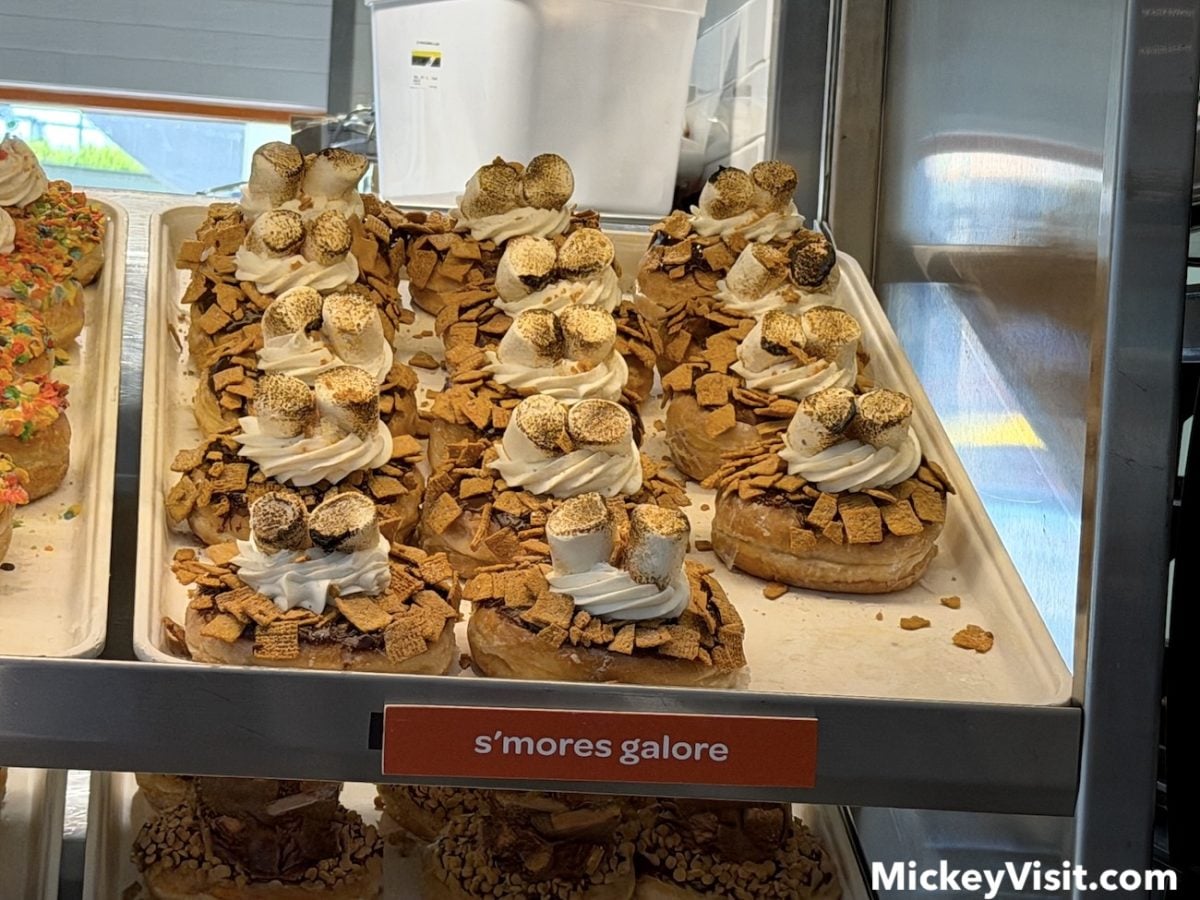 Smores Galore Everglazed Donuts Cold Brew Disney Springs dining food menu
